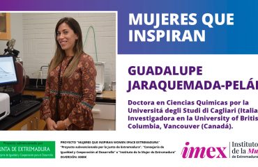 Guadalupe Jaraquemada-Peláez Doctora en Ciencias Quimicas e Investigadora en la University of British Columbia, Vancouver (Canadá)