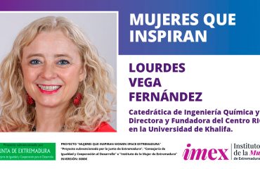 Lourdes Vega Fernández Catedrática de Ingenieria Química Fundadora del Centro RICH
