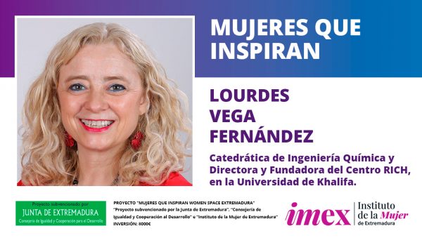 Lourdes Vega Fernández Catedrática de Ingenieria Química Fundadora del Centro RICH