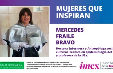 Mercedes Fraile Bravo Doctora enfermera y Antropóloga social y cultural