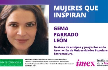 Gema Parrado León gestora de equipos y proyectos en la Asociación de Universidades Populares de Extremadura