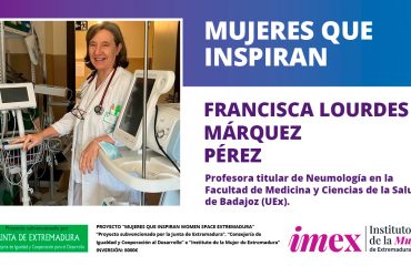 Francisca Lourdes Márquez Pérez profesora titular de Neumología en la Facultad de Medicina y Ciencias de la Salud de Badajoz (UEx)