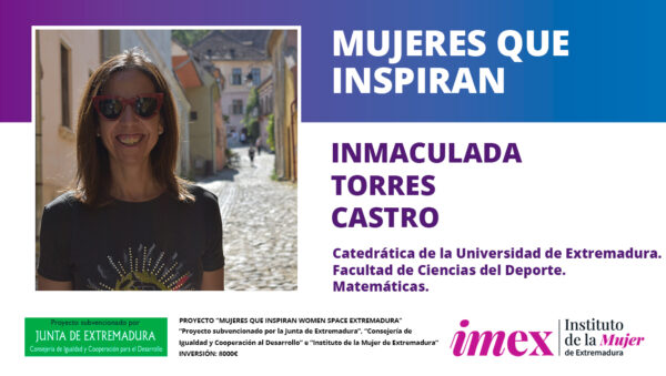 Inmaculada Torres Castro Catedrática de la Universidad de Extremadura