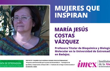 María Jesús Costas Vázquez Profesora Titular de Bioquímica y Biología Molecular en la UEx