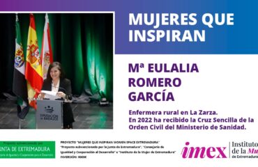 Mª Eulalia Romero García Enfermera rural en La Zarza Cruz Sencilla de la Orden Civil del Ministerio de Sanidad