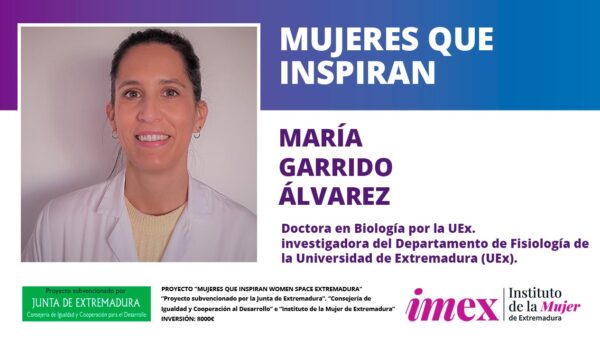 María Garrido Álvarez Investigadora del Departamento de Fisiología de la Universidad de Extremadura (UEx)