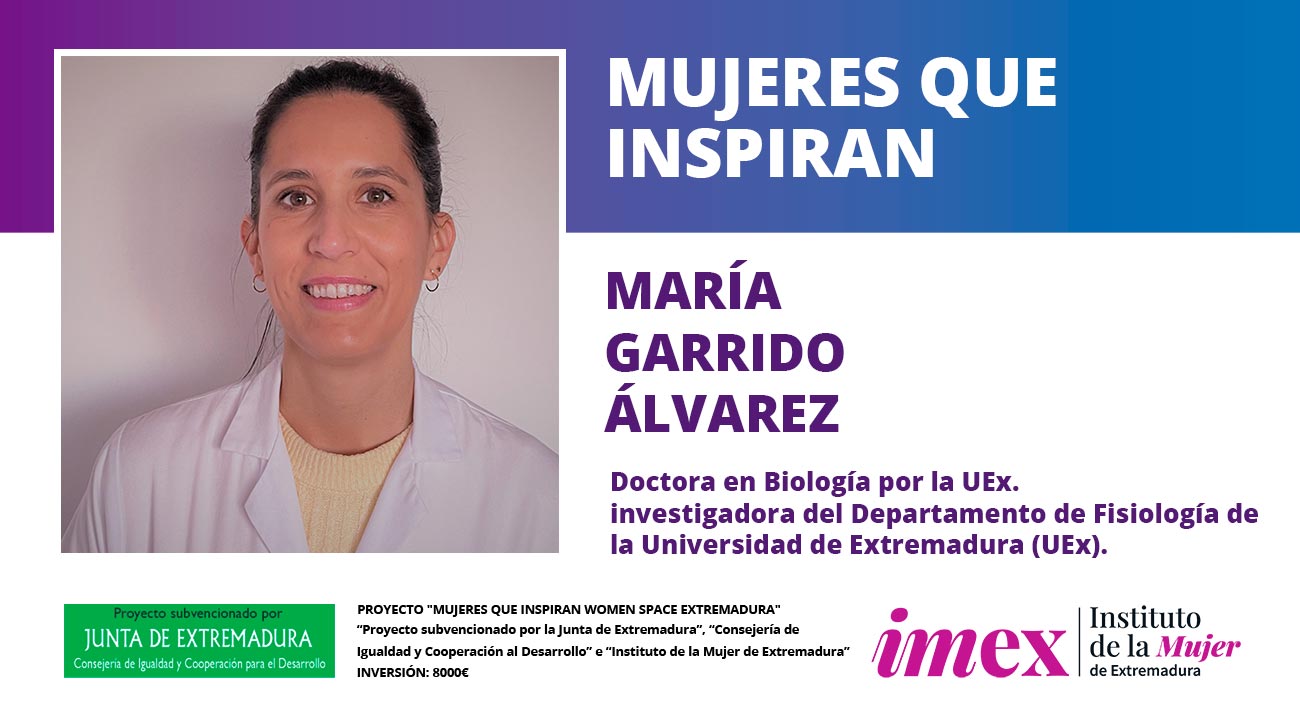 María Garrido Álvarez Investigadora del Departamento de Fisiología de la Universidad de Extremadura (UEx)