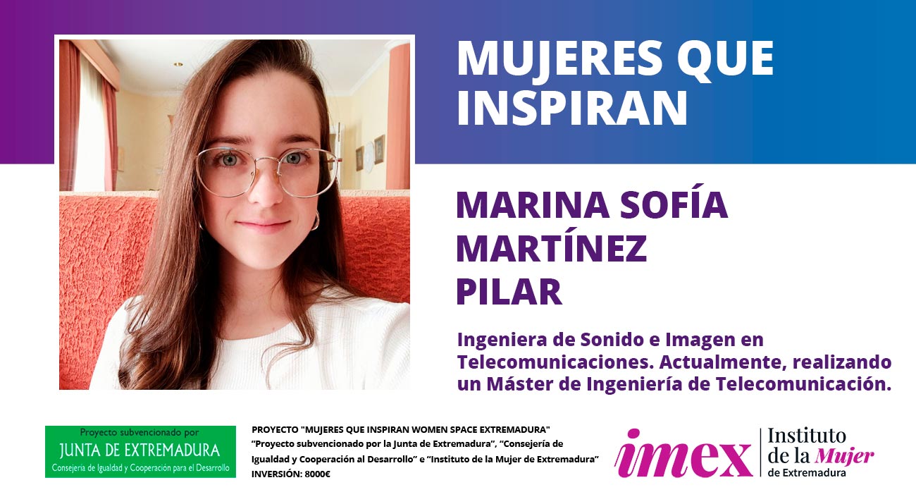 Marina Sofía Martínez Pilar Ingeniera Sonido e Imagen en Telecomunicaciones