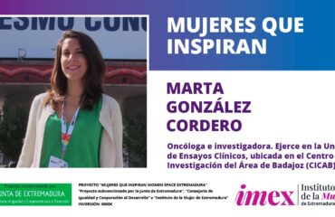Marta González Cordero Oncóloga e Investigadora
