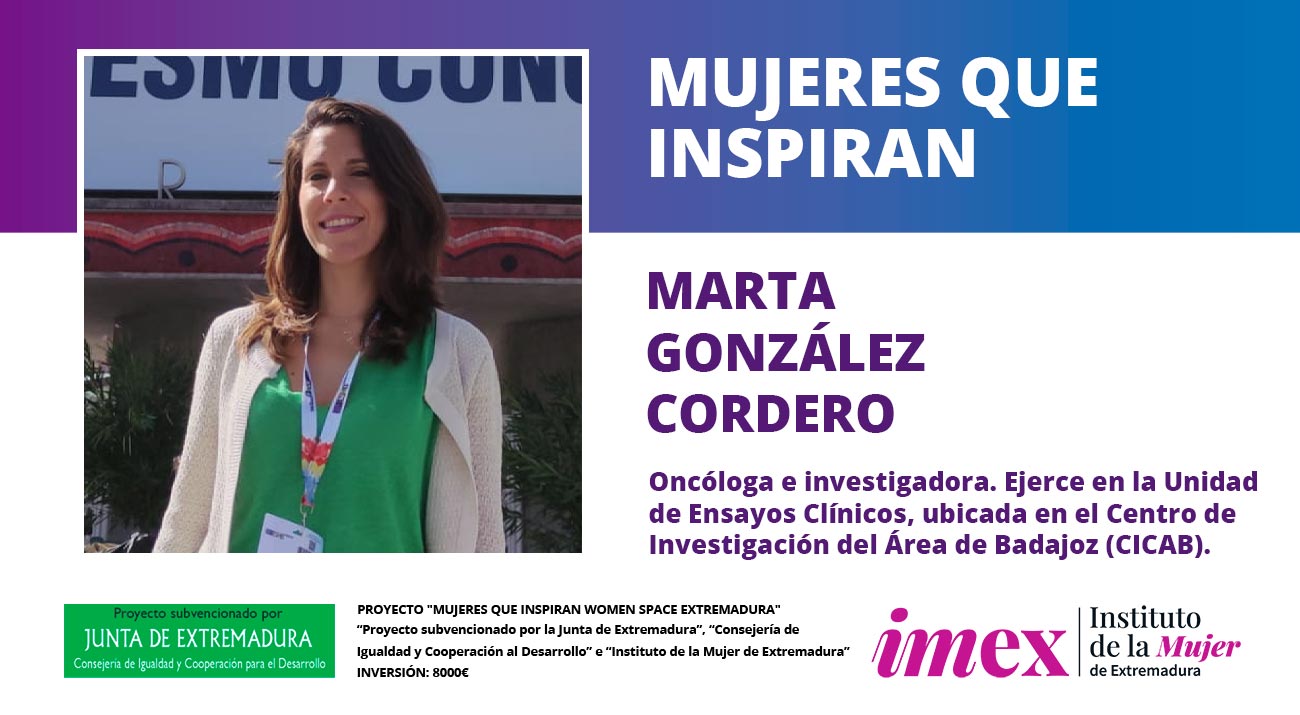 Marta González Cordero Oncóloga e Investigadora
