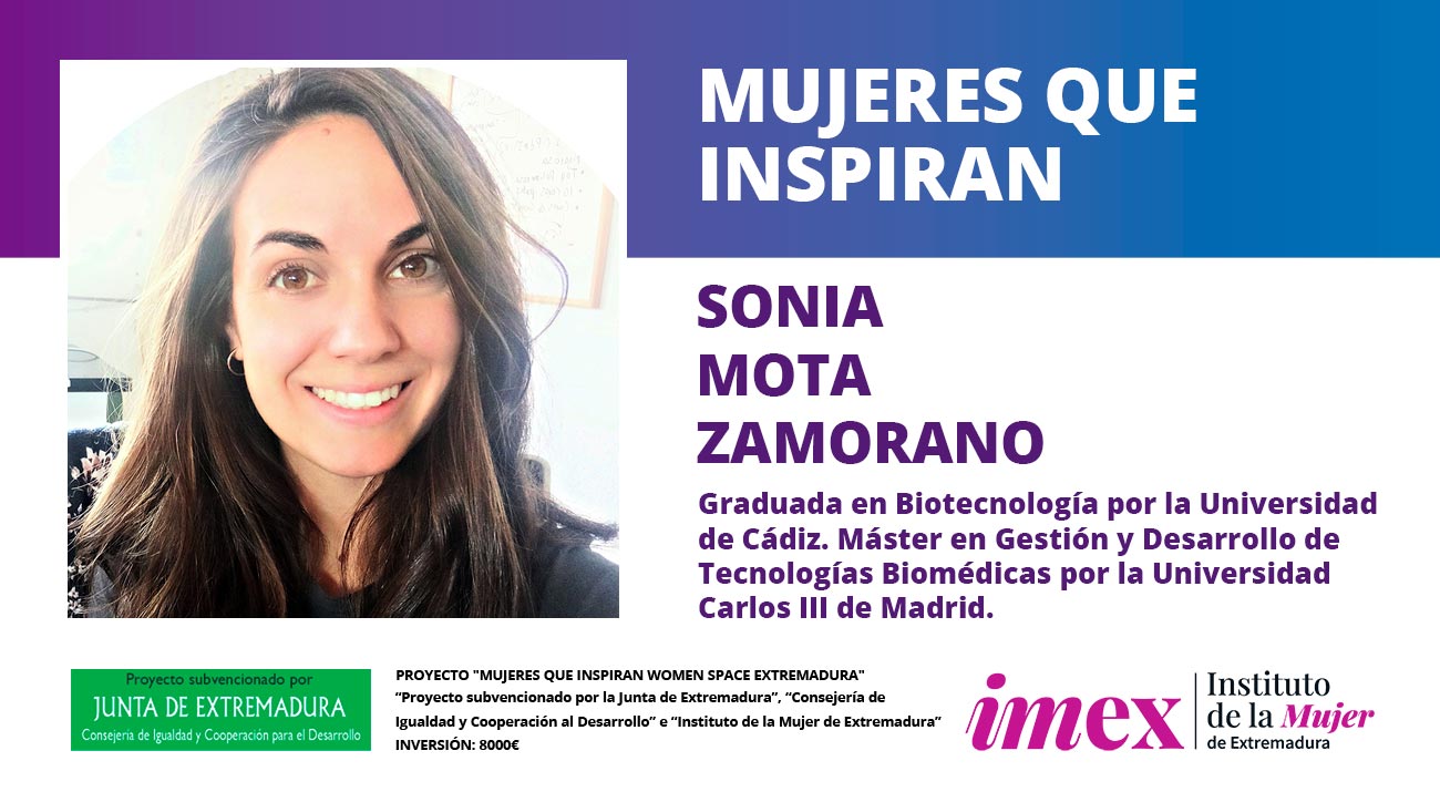 Sonia Mota Zamorano Biotecnología Investigadora y docente UEx