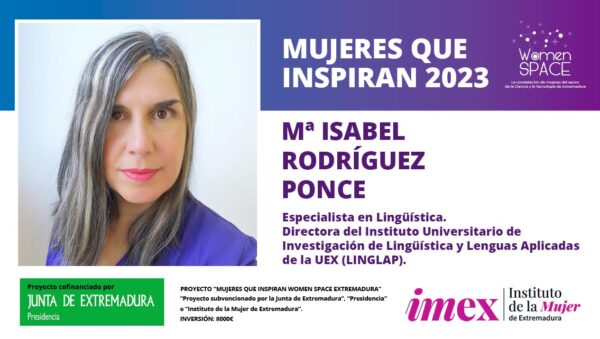 Mª Isabel Rodríguez Ponce - Especialista en Lingüística - Mujeres que inspiran 2023