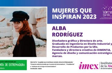 Alba Rodríguez - Diseñadora Gráfica y Directora de Arte DIMENTIA - Mujeres que Inspiran 2023