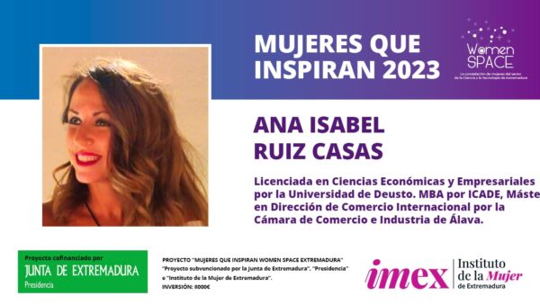 Ana Isabel Ruiz Casas - Licenciadas en Ciencias Económicas y Empresariales en Deusto - Naturgy - Mujeres que inspiran 2023