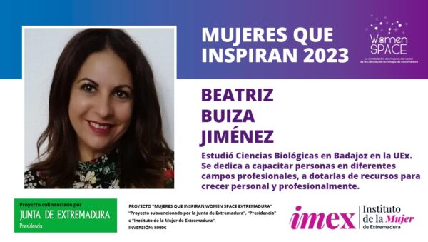Beatriz Buiza Jiménez - Titulada en Ciencias Biológicas por la UEx - Mujeres que inspiran 2023