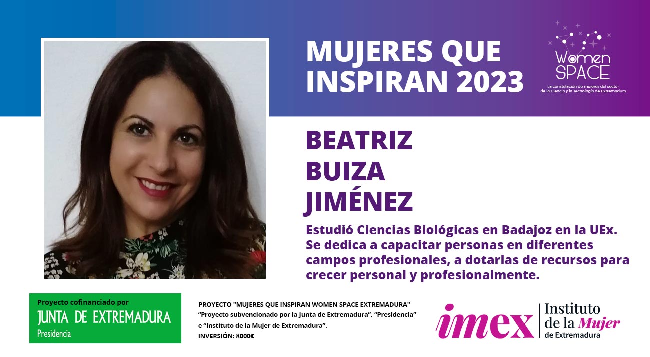 Beatriz Buiza Jiménez - Titulada en Ciencias Biológicas por la UEx - Mujeres que inspiran 2023