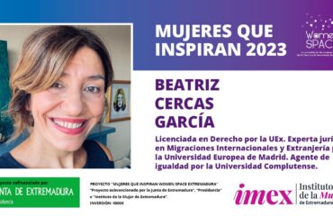 Beatriz Cercas García - Licenciada en Derecho por la UEx - Mujeres que inspiran 2023