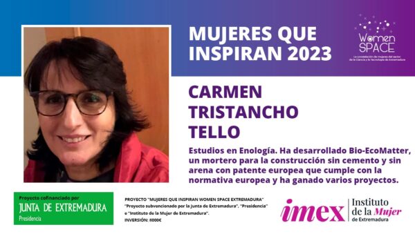 Carmen Tristancho Tello - Estudios en Enología - Creadora de Bio-EcoMatter - Mujeres que inspiran 2023