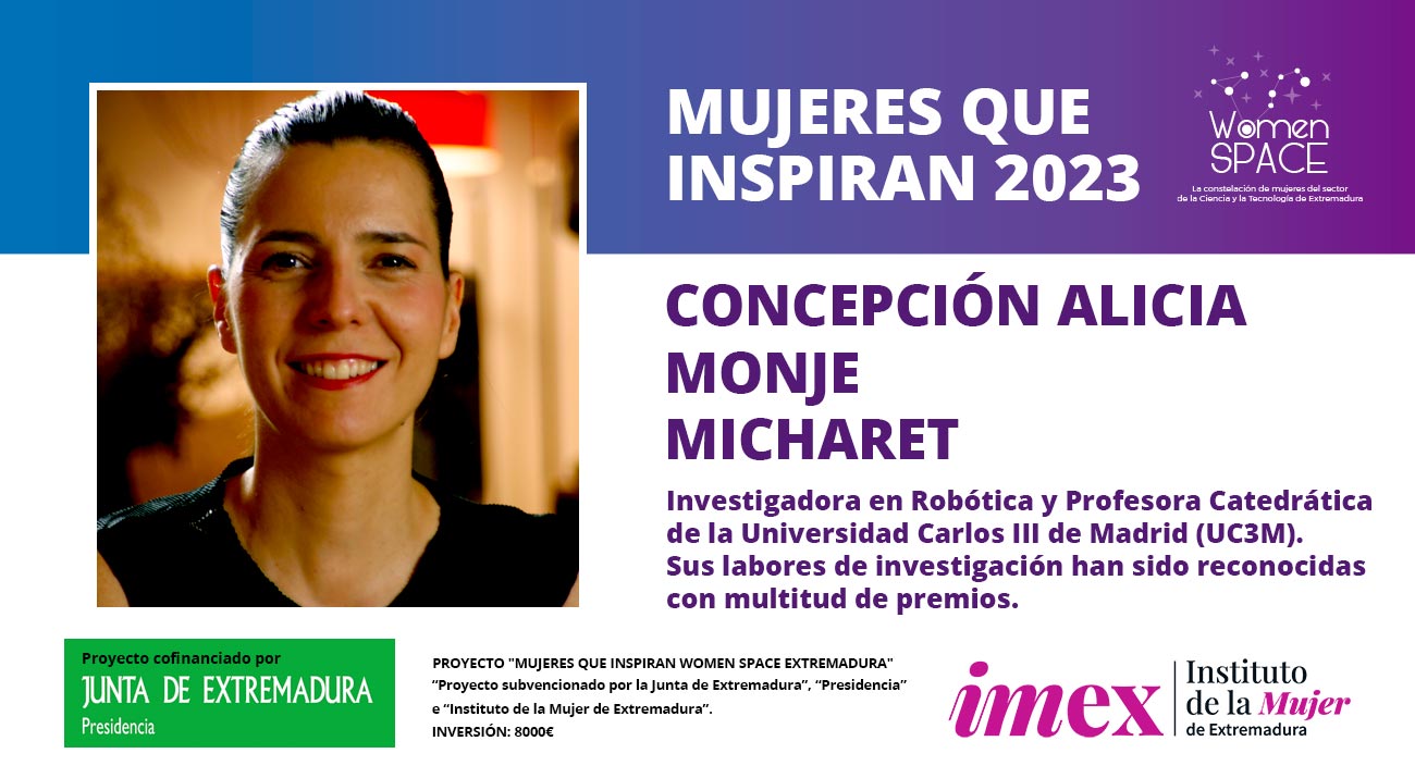 Concepción Alicia Monje Micharet - Investigadora Robótica y Profesora Catedrática en la Universidad Carlos III de Madrid - Mujeres que inspiran 2023