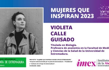 Violeta Calle Guisado - Profesora de Anatomía de la Facultad de Medicina (UEx) - Mujeres que inspiran 2023