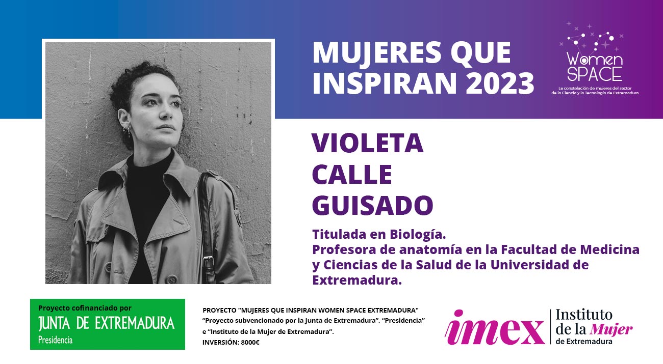 Violeta Calle Guisado - Profesora de Anatomía de la Facultad de Medicina (UEx) - Mujeres que inspiran 2023