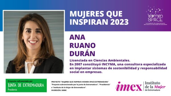 Ana Ruano Durán. Licenciada en Ciencias Ambientales. En 2007 constituyó INCYMA.