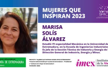 Marisa Solís Álvarez - Jefa de la Sección Técnica de Industria y Energía de la Dirección General de Industria, Energía y Minas - Mujeres que inspiran 2023
