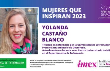 Yolanda Castaño Blanco - Docente en el Centro Universitario de Mérida, en el Departamento de Enfermería. Mujeres que inspiran 2023.