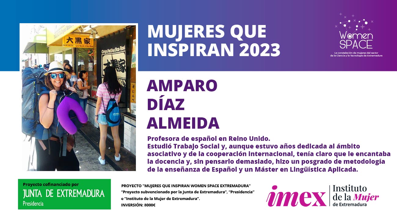 Amparo Díaz Almeida. Profesora de español en Reino Unido. Mujeres que inspiran 2023.
