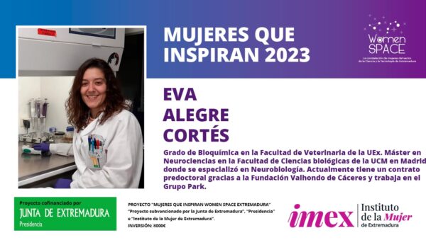 Eva Alegre Cortés. Investigadora del Grupo PARK. Mujeres que inspiran 2023.