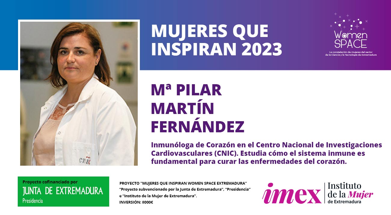 Mª Pilar Martín Fernández. Inmunóloga de Corazón. Centro Nacional de Investigaciones Cardiovasculares (CNIC). Mujeres que inspiran 2023.